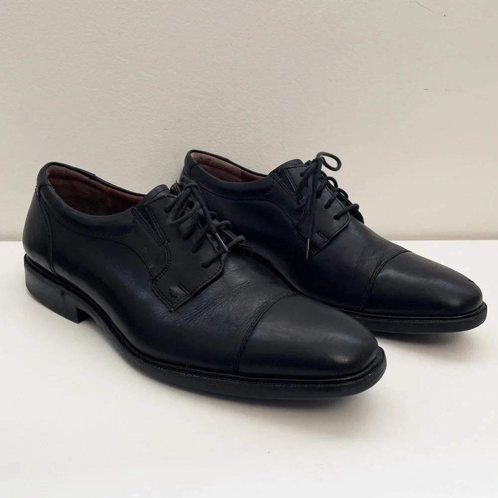 Johnston and Murphy dress shoes Leather Sz 10.5 formal event wedding waterproof